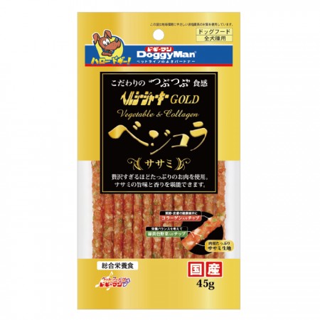 犬用金牌綠黃色野菜雞肉條 45g