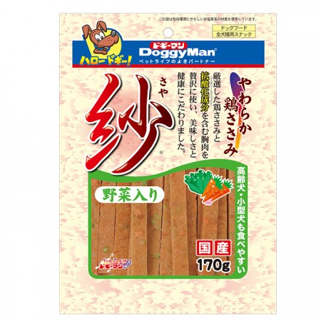 犬用紗野菜軟雞胸肉條 