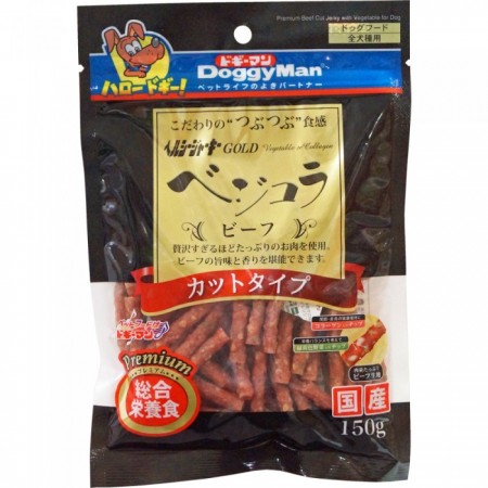 犬用金牌短切野菜牛肉條 150g