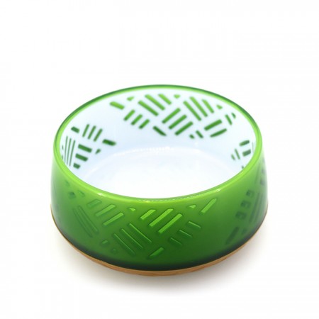 犬用日式禪風碗S-黃楊綠