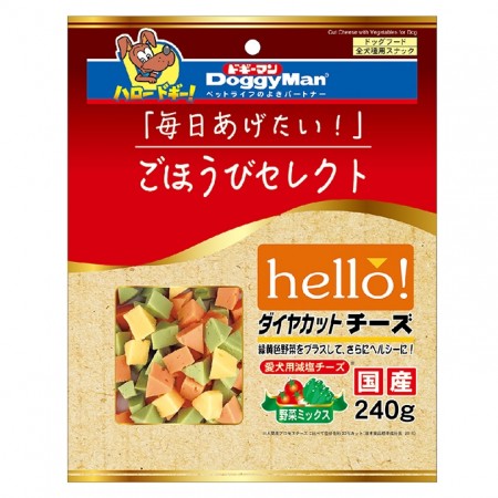 犬用每日精選角切野菜起司塊 240g