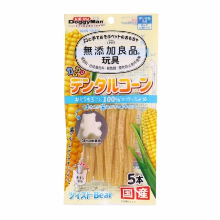 無添加犬用玉米雞肉味磨牙棒(切面熊形狀) 5入