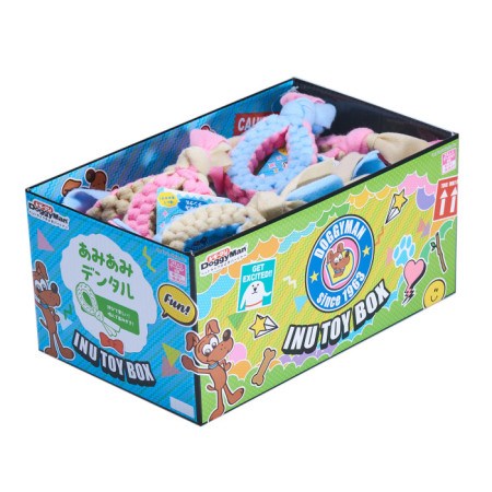 犬用幸運絨環玩具-18入盒裝