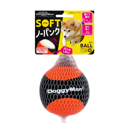 犬用耐咬軟式球型玩具-M (1入)