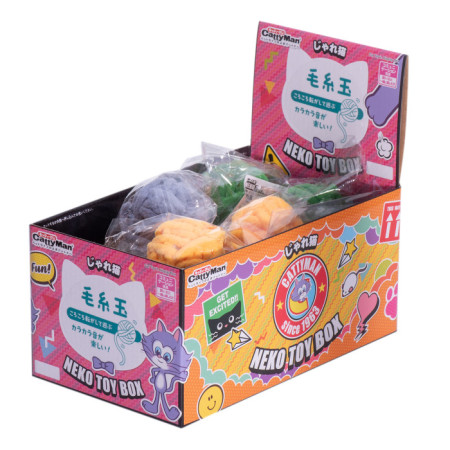 貓用毛線玩具球(18入/盒)