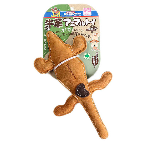 犬用牛革互動潔齒玩具-鱷魚