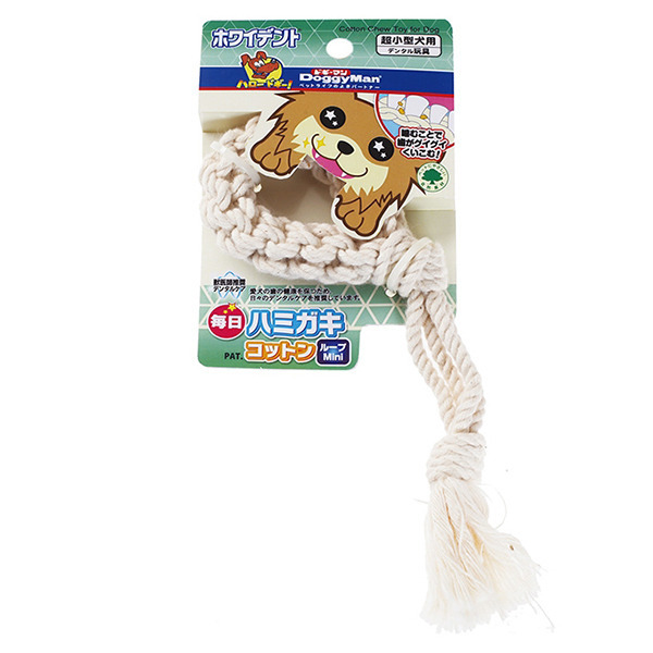 犬用每日潔牙棉繩玩具環型 MINI