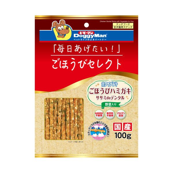 犬用每日精選雞肉蔬菜磨牙棒 100g