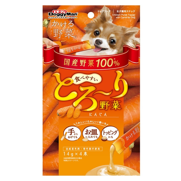 犬用野菜雞肉泥(14gX4)-胡蘿蔔
