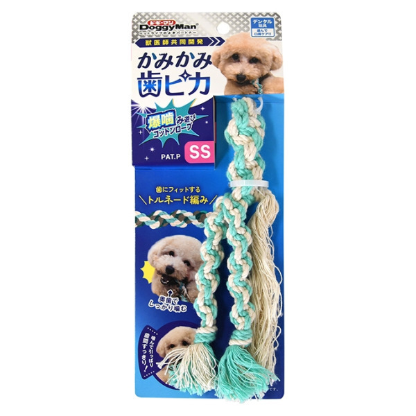 犬用潔牙棉繩玩具-SS