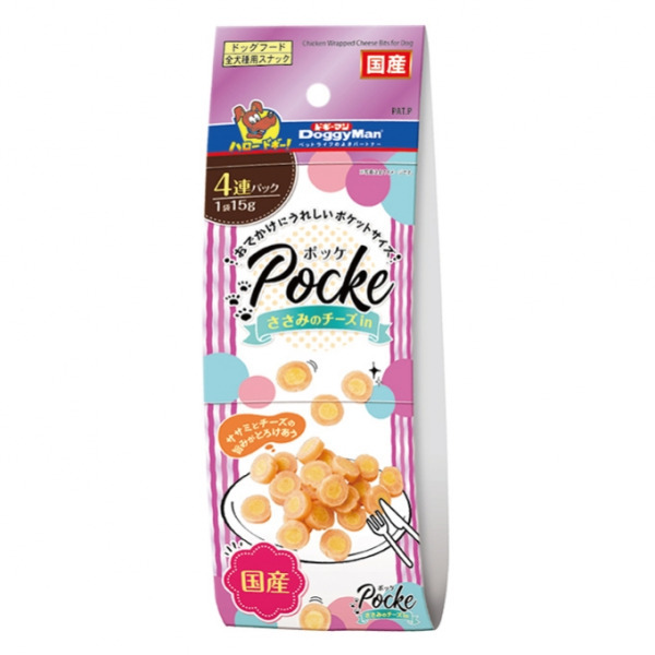 犬用四連雙味雞肉起司 60g