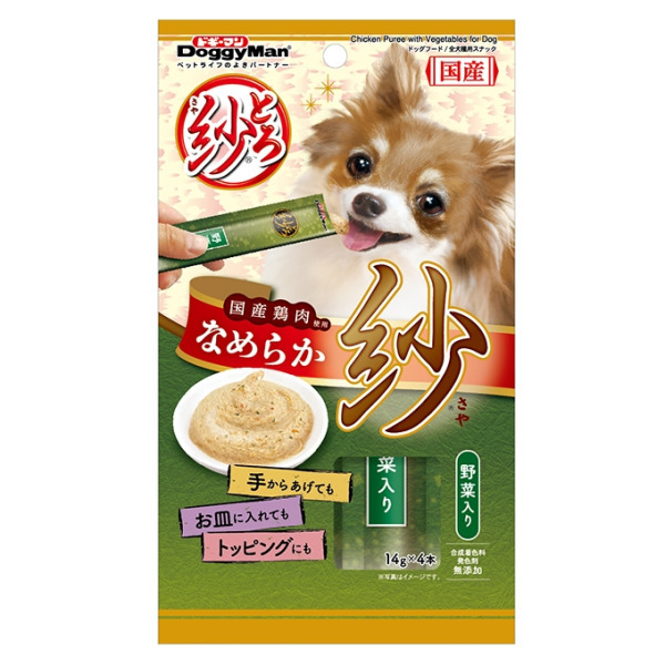 犬用紗雞肉泥 56g (14gX4包)-野菜