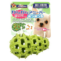 犬用益智橡膠玩具-綠色葫蘆 S